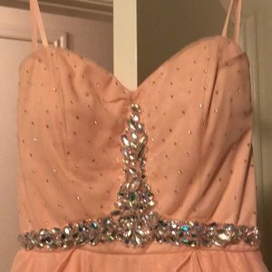 Strapless cocktail short dress 👗